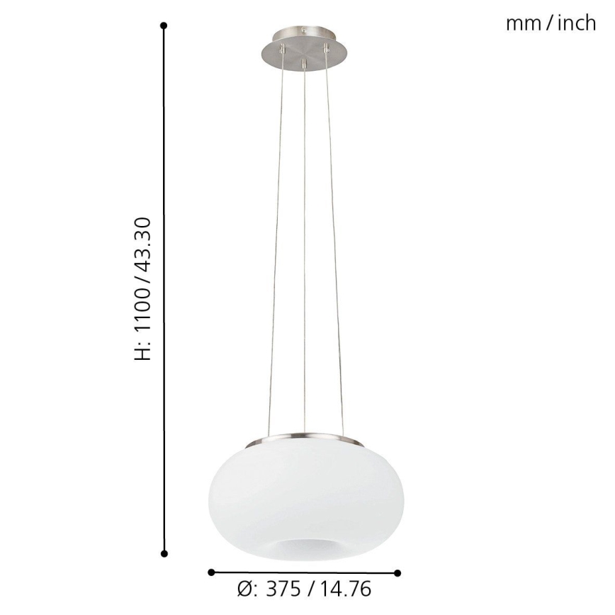 Eglo - LED RGB Lampadario dimmerabile a sospensione con filo OPTICA-C LED/21W/230V diametro 37,5 cm