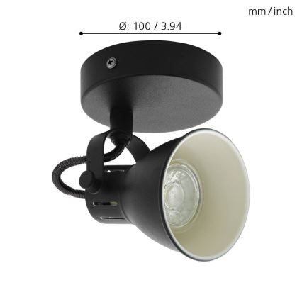 Eglo - Luce Spot da parete a LED 1xGU10/3,3W/230V