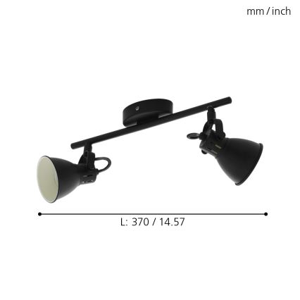 Eglo - Luce Spot a LED 2xGU10/3,3W/230V