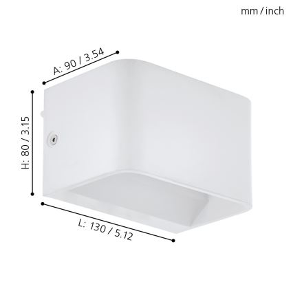 Eglo - Applique a LED LED/6W/230V