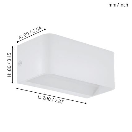 Eglo - Applique a LED LED/10W/230V