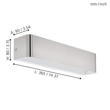 Eglo - Applique a LED LED/12W/230V