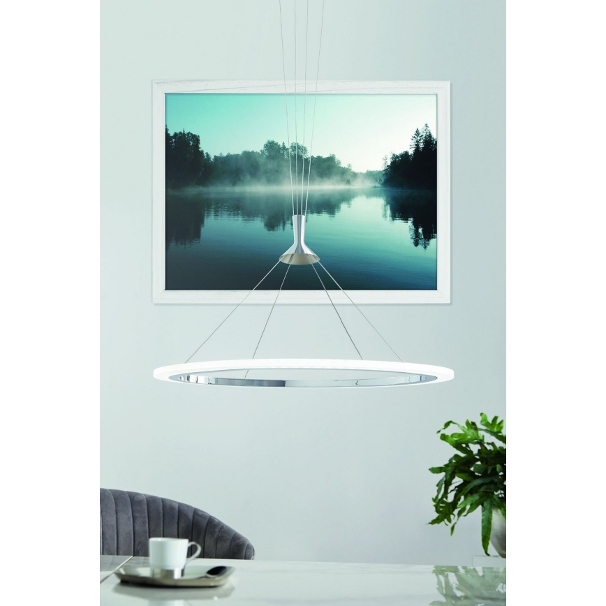 Eglo - LED RGB Lampadario dimmerabile a sospensione con filo HORNITOS-C LED/37W/230V + telecomando