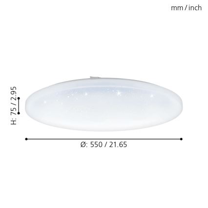 Eglo - Plafoniera LED LED/49,5W/230V