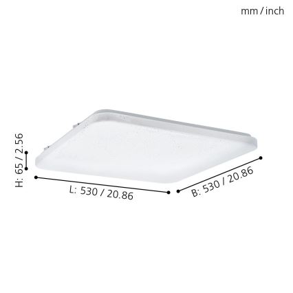 Eglo - Plafoniera LED LED/49,5W/230V