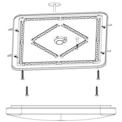 Eglo - Plafoniera LED LED/49,5W/230V