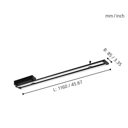 Eglo - Plafoniera LED dimmerabile LED/27W/230V