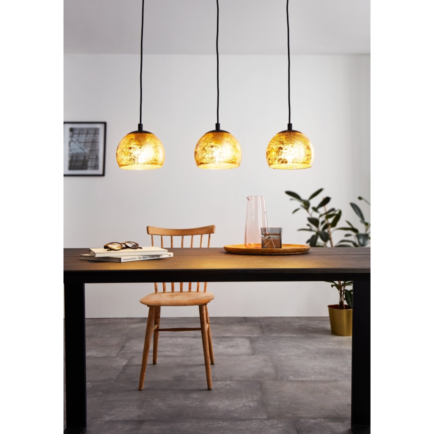 Eglo - Lampadario a sospensione con filo 3xE27/40W/230V