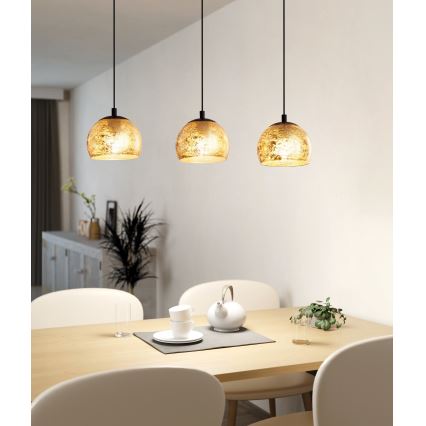 Eglo - Lampadario a sospensione con filo 3xE27/40W/230V