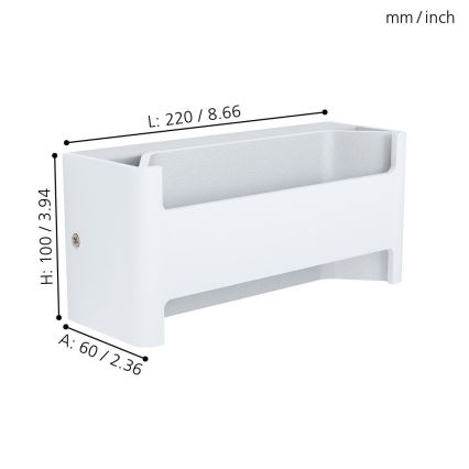 Eglo - Applique a LED LED/10W/230V