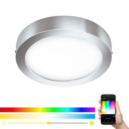 Eglo 98559 - Plafoniera da soffitto dimmerabile LED RGB FUEVA-C LED/21W/230V, Ø 30 cm