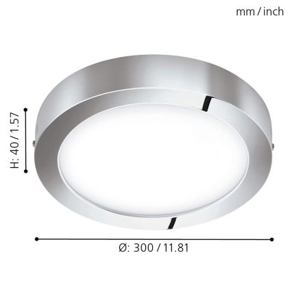 Eglo - Plafoniera LED RGB dimmerabile FUEVA-C LED/21W/230V