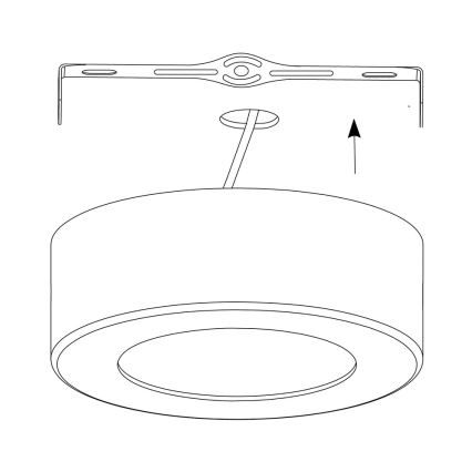 Eglo - Plafoniera LED RGB dimmerabile FUEVA-C LED/21W/230V