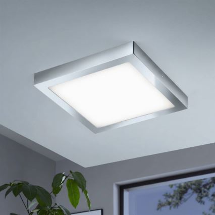 Eglo - Plafoniera LED RGBW dimmerabile FUEVA-C LED/21W/230V Bluetooth IP44 30x30 cm