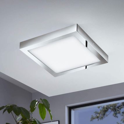 Eglo - Plafoniera LED RGBW dimmerabile FUEVA-C LED/21W/230V Bluetooth IP44 30x30 cm