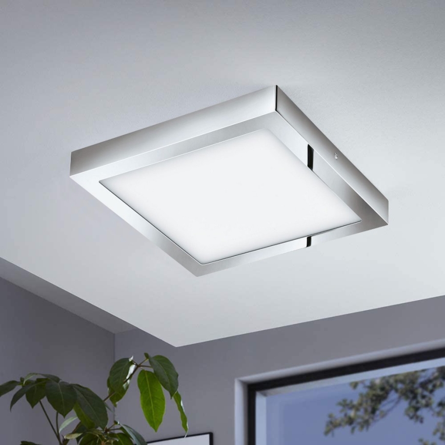 Eglo - Plafoniera LED RGBW dimmerabile FUEVA-C LED/21W/230V Bluetooth IP44 30x30 cm