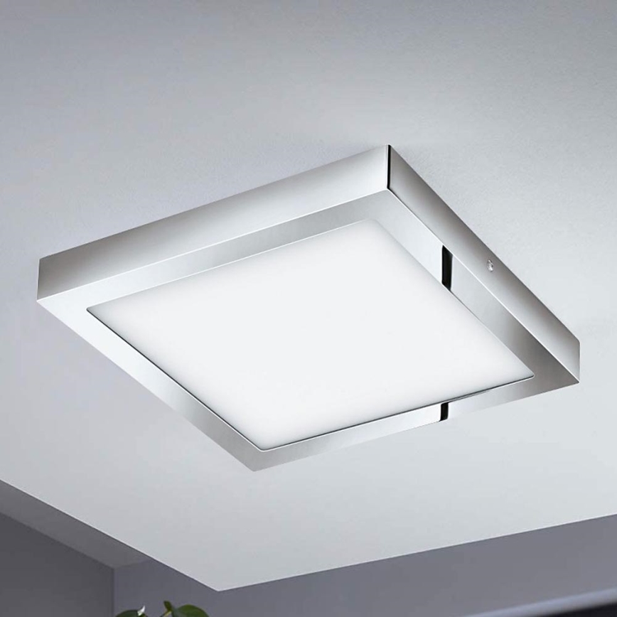 Eglo - Plafoniera LED RGBW dimmerabile FUEVA-C LED/21W/230V Bluetooth IP44 30x30 cm