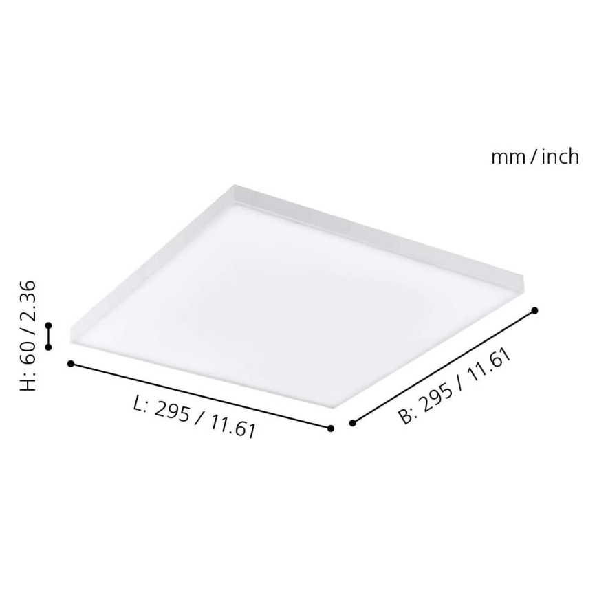 Eglo - Plafoniera LED RGB dimmerabile TURCONA-C LED/15W/230V + telecomando