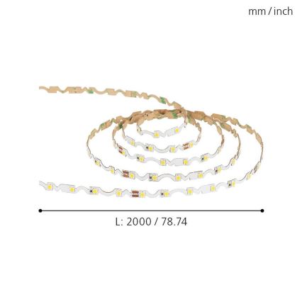 Eglo - Striscia LED LED/9,6W/230V/24V 2m