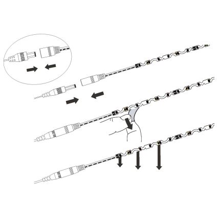 Eglo - Striscia LED LED/9,6W/230V/24V 2m