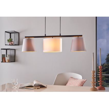 Eglo - Lampadario a sospensione con filo 3xE14/25W/230V