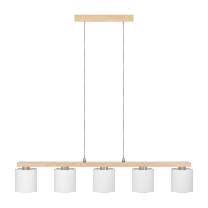 Eglo - Lampadario a sospensione con filo 5xE27/28W/230V