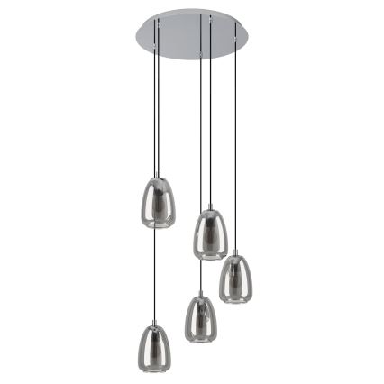 Eglo - Lampadario a sospensione con filo 5xE27/40W/230V