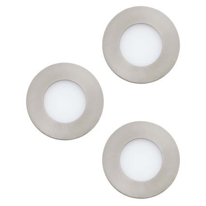 Eglo 98634 - SET 3x Lampada LED da incasso per bagni FUEVA LED/2,8W/230V