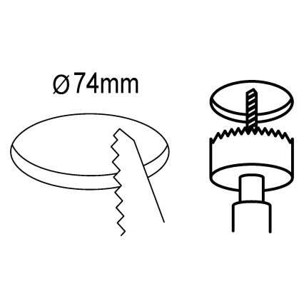 Eglo 98634 - SET 3x Lampada LED da incasso per bagni FUEVA LED/2,8W/230V