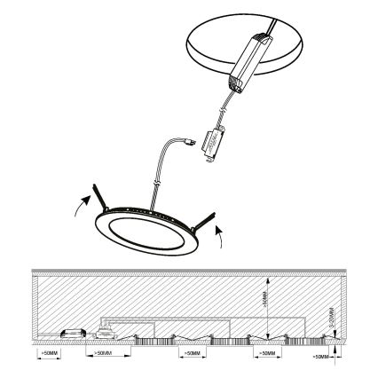 Eglo 98634 - SET 3x Lampada LED da incasso per bagni FUEVA LED/2,8W/230V