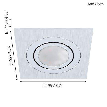 Eglo - Lampada LED da incasso 1xGU10/5W/230V