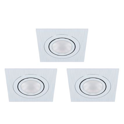 Eglo - SET 3xLED Lampada da incasso AREITIO 3xGU10/5W/230V