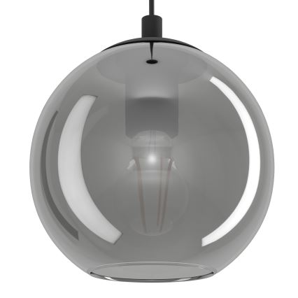 Eglo - Lampadario sospeso con cavo 10xE27/40W/230V nero/cromo lucido