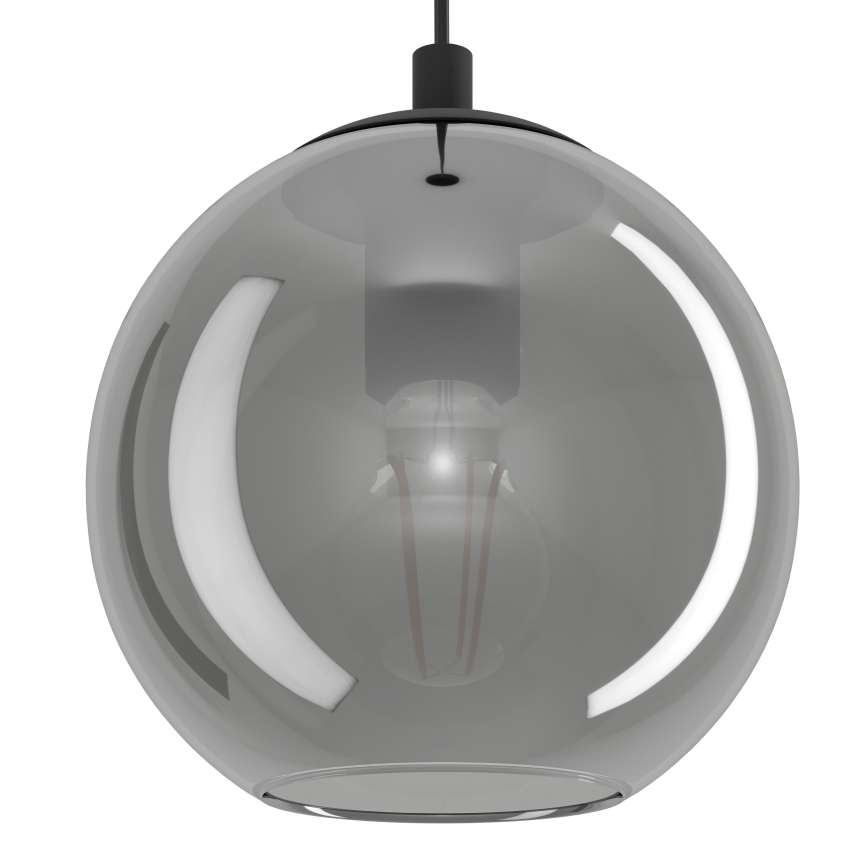 Eglo - Lampadario sospeso con cavo 10xE27/40W/230V nero/cromo lucido