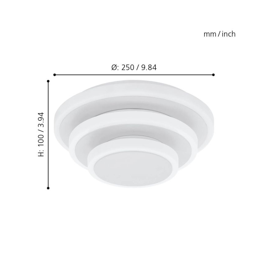 Eglo - Plafoniera LED LED/11,4W/230V + LED/8,6W + LED/5,4W