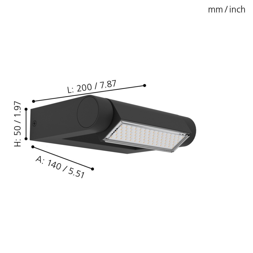 Eglo - Applique LED per esterni LED/4,8W/230V IP44