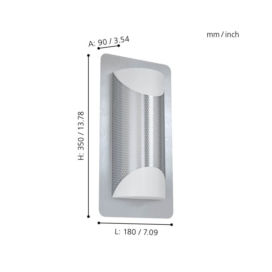 Eglo - Applique da esterno 2xE27/10W/230V IP44