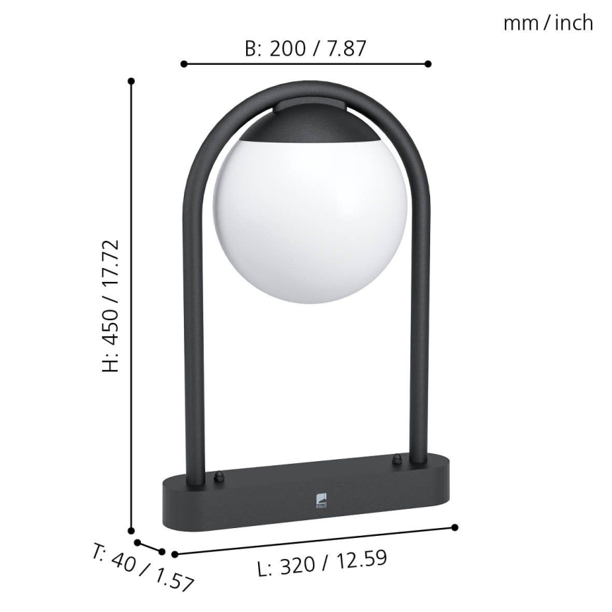Eglo - Lampada da esterno 1xE27/28W/230V IP44