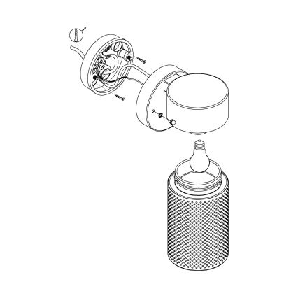 Eglo - Applique da esterno 1xE27/28W/230V