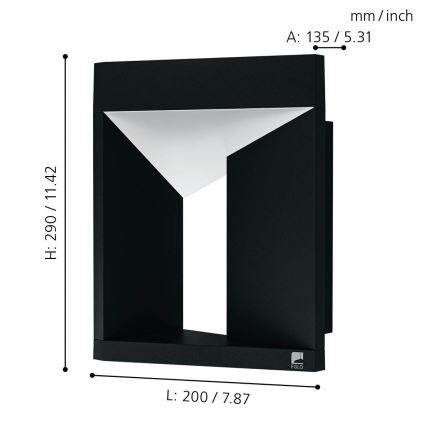 Eglo - Applique a LED da esterno LED/10W/230V IP54