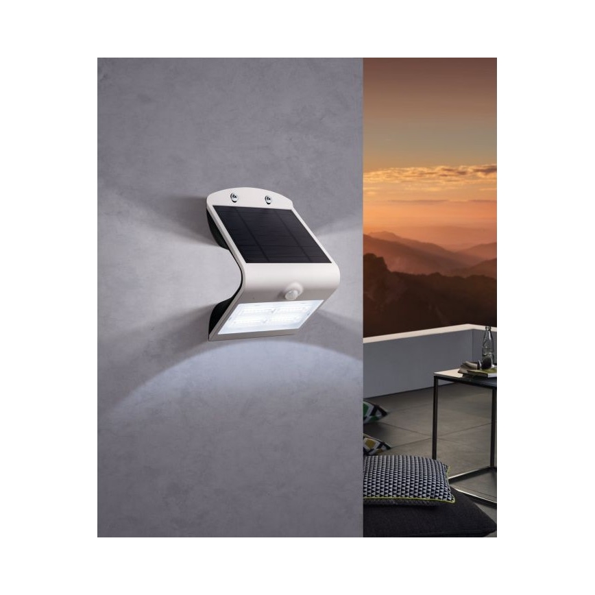 Eglo - Luce solare con sensore LED/3,2W/3,7V 2000 mAh IP54