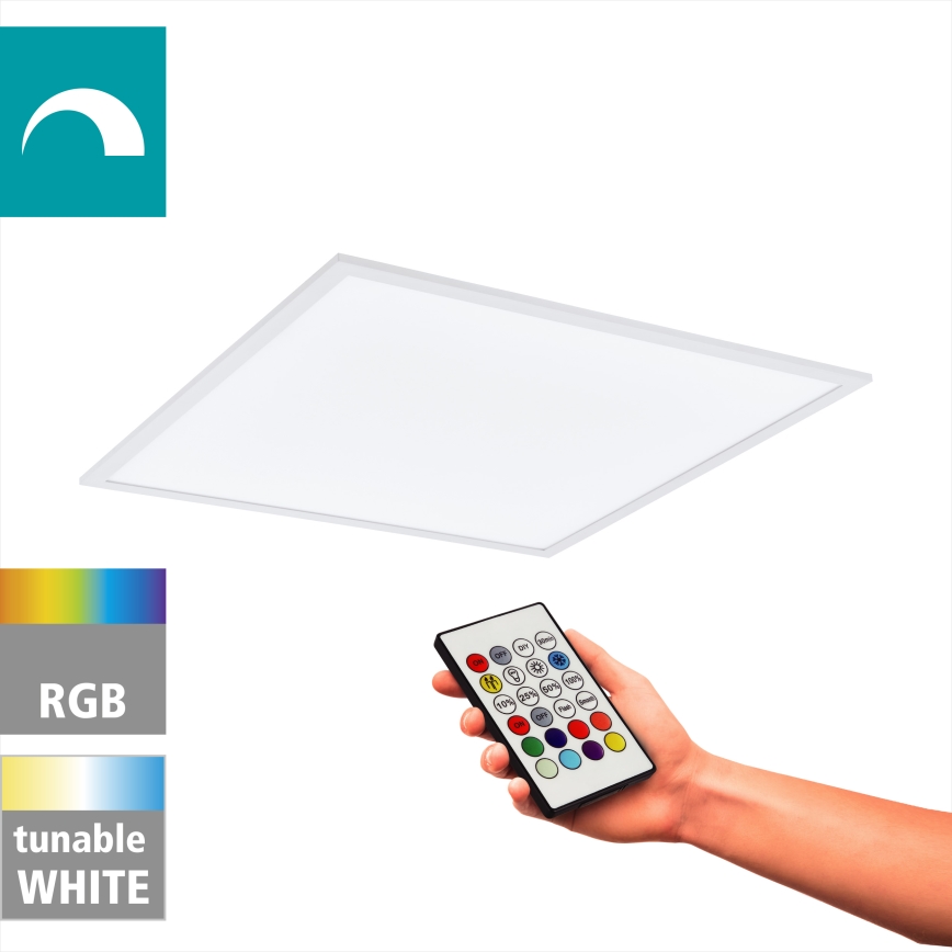 Eglo - Plafoniera dimmerabile RGBW LED/32,5W/230V 2700-6500K 60x60 cm + telecomando