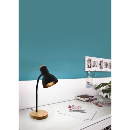 Eglo - Lampada da tavolo 1xE27/40W/230V nero