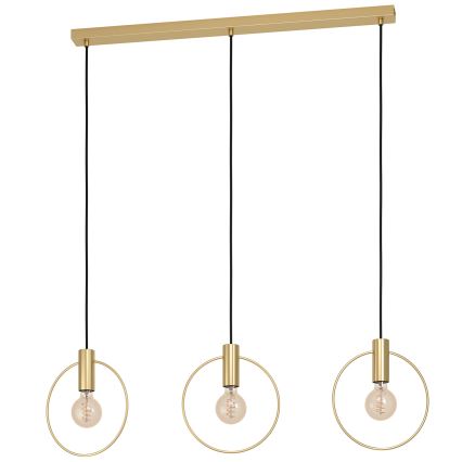 Eglo - Lampadario su corda  3xE27/40W/230V