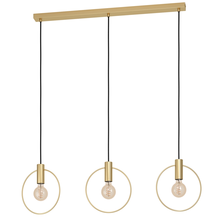 Eglo - Lampadario su corda  3xE27/40W/230V