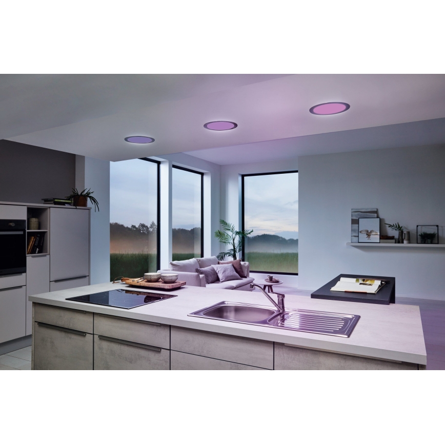 Eglo - Faretto da incasso LED dimmerabile per bagno LED/16,5W/230V IP44 ZigBee Ø 21,6 cm