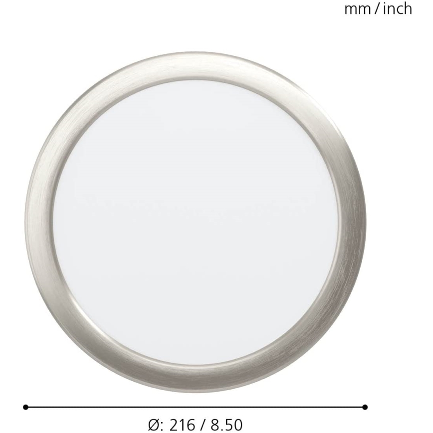 Eglo - Faretto da incasso LED dimmerabile per bagno LED/16,5W/230V IP44 ZigBee Ø 21,6 cm