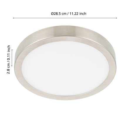 Eglo - Plafoniera bagno LED dimmerabile LED/19,5W/230V 2700-6500K IP44 ZigBee