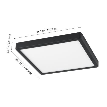 Eglo - Lampada da bagno LED dimmerabile LED/19,5W/230V IP44 ZigBee