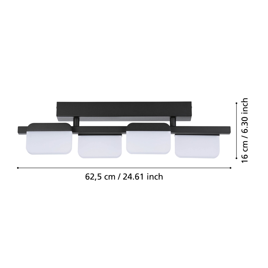 Eglo 98874 - Plafoniera dimmerabile a LED ERVIDEL 4xLED/4,5W/230V